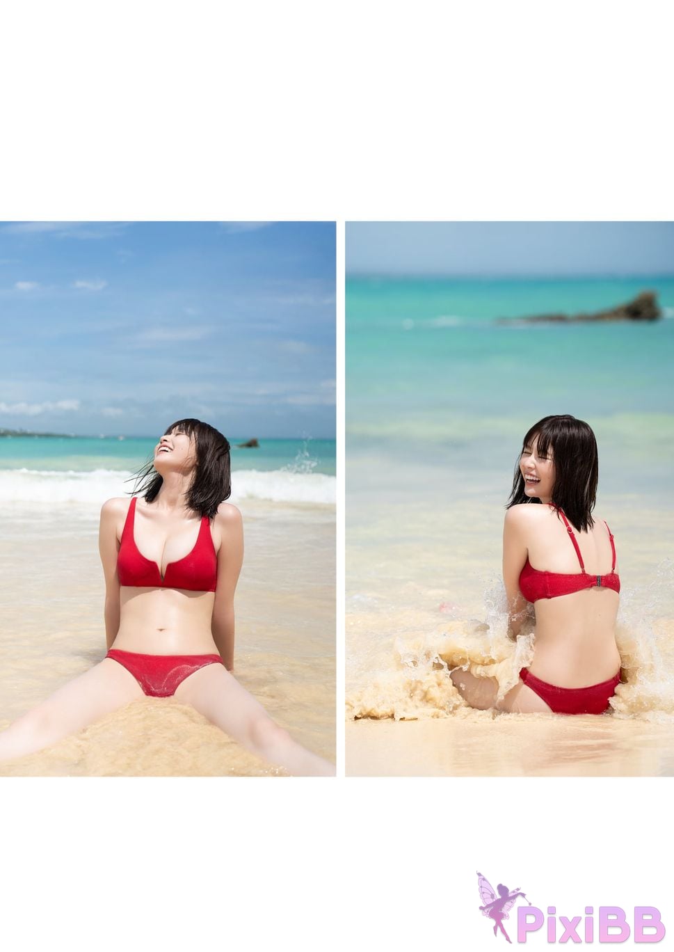 Japanese Idol Yuzuha Saeki Teak Leaf Digital Exclusive YJ PHOTO BOOK Waves theyre calling PixiBB (27)
